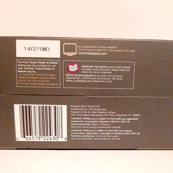 Tommee Tippee Closer To Nature 3-Pack Newborn Baby Bottles Extra Slow Flow 5 Oz - Picture 4 of 5